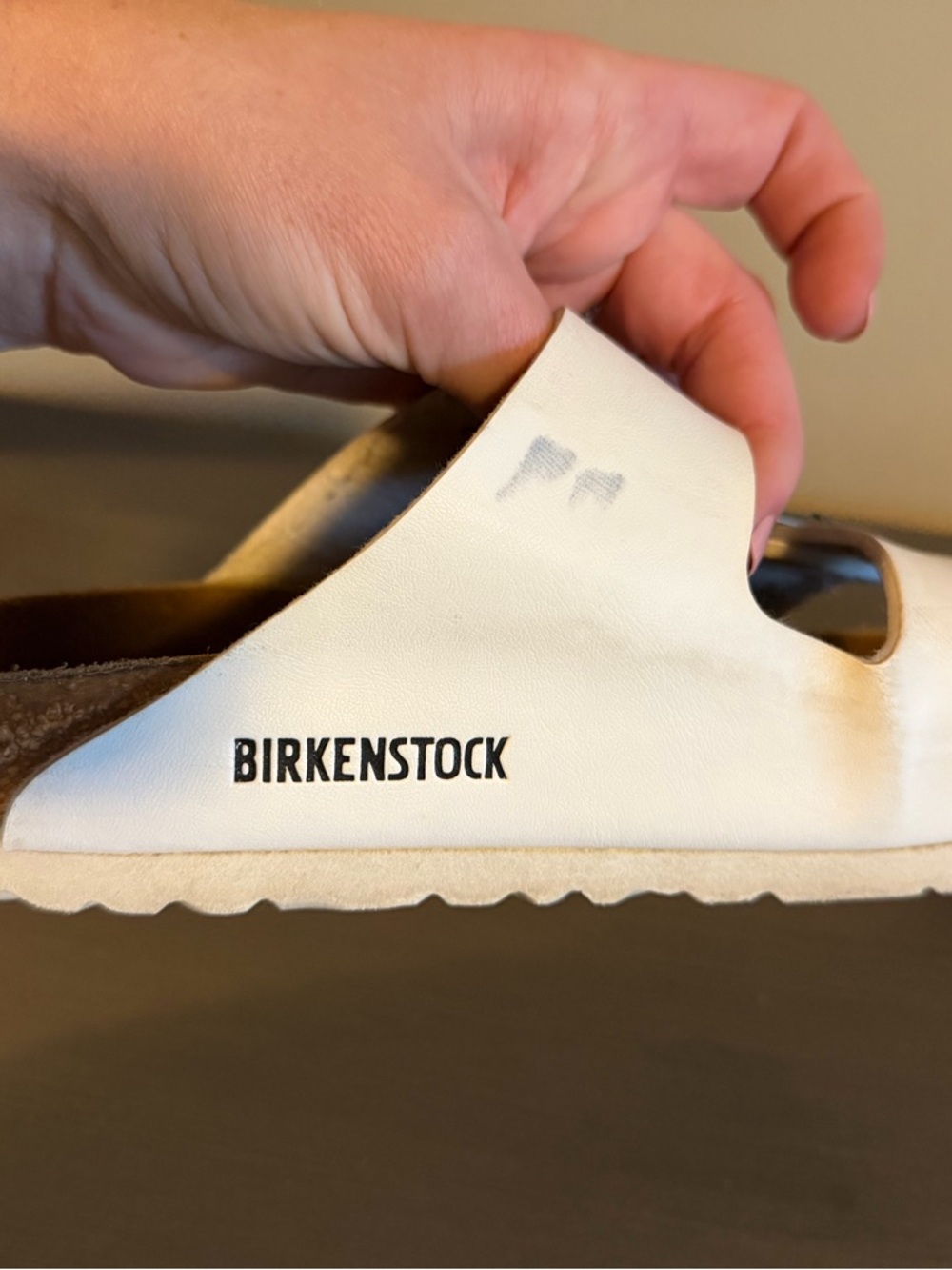 Birkenstock Arizona White Two-Buckle Sandals - Picture 10 of 12